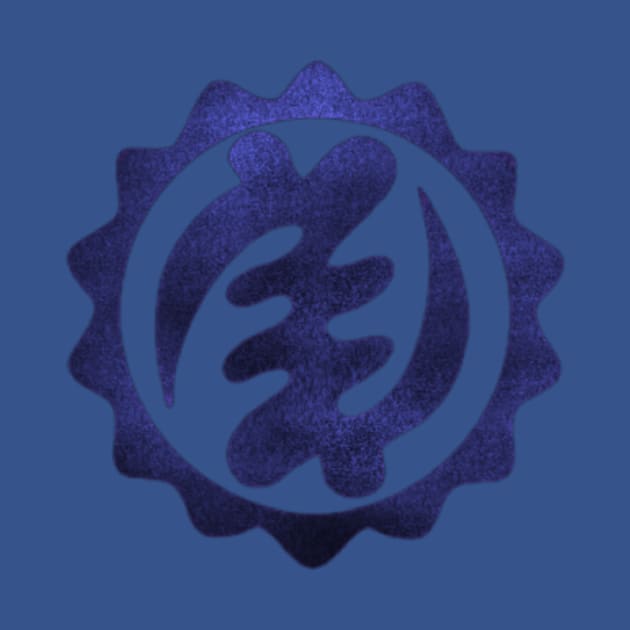 Blue adinkra by cecilestees