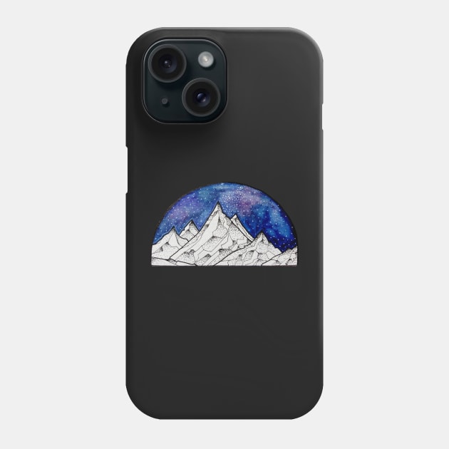 A Mountainous World :^) Phone Case by rikabird17