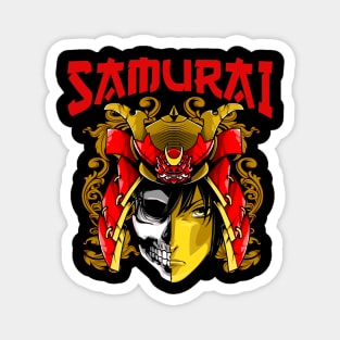 Skull Samurai Magnet