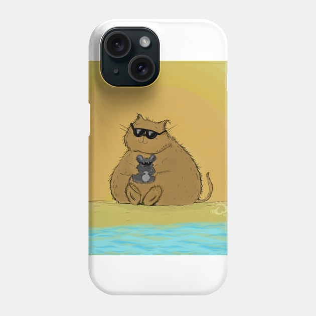 Soak up some sun Phone Case by @whiskersinlockdown