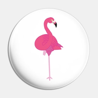 Carribean Flamingo 2 - Cartoon Pin