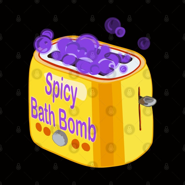 Retro inscription "Spicy bath bomb" by shikita_a