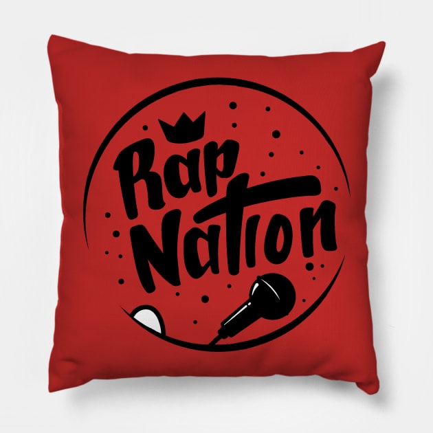 underground rap nation hip hop Pillow by untagged_shop