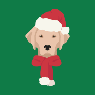 Christmas Labrador Dog Face T-Shirt