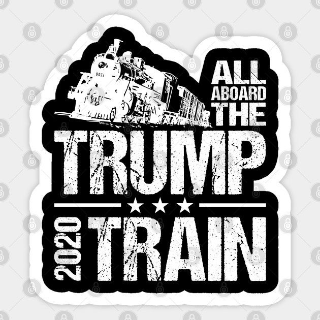 Trump Train Trump Train 2020 Naklejka Teepublic Pl