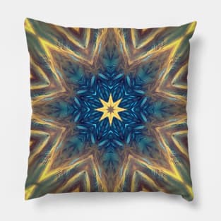 Mandalas Collection - How to color the island of a hummingbird (prosperity) Pillow