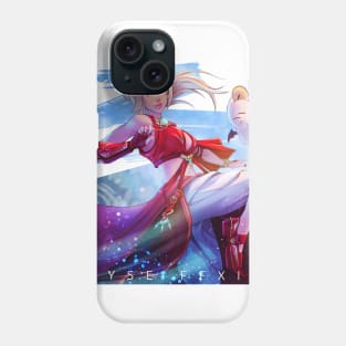 red dress girl blue sky Phone Case