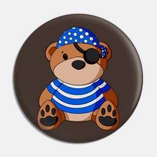 Pirate Teddy Bear Pin