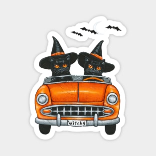 A Witchy Drive Magnet