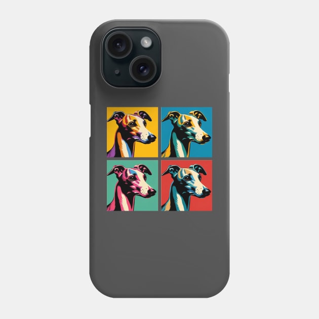 Whippet Pop Art - Dog Lovers Phone Case by PawPopArt