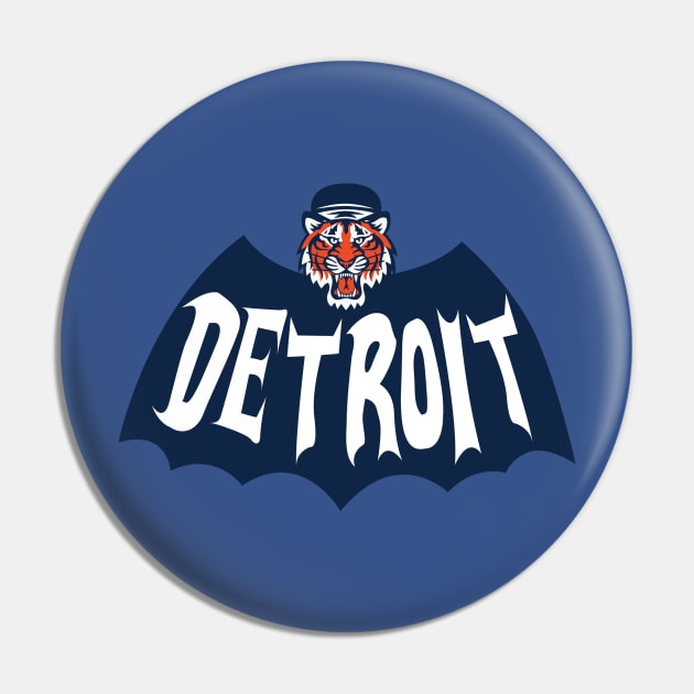 Detroit BATPAWS Pin by DeepDiveThreads