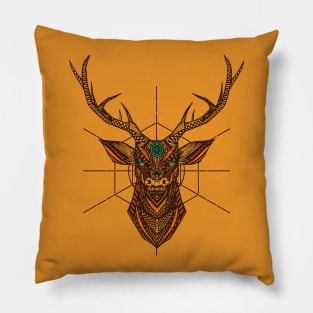 Geometric Manda Deer Pillow