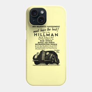 HILLMAN HAWK - wartime advert Phone Case