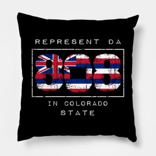 Rep Da 808 in Colorado State by Hawaii Nei All Day Pillow