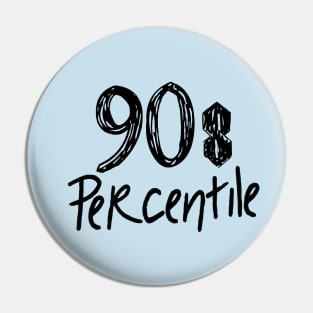 90s Percentile Logo - SIMPLE Pin