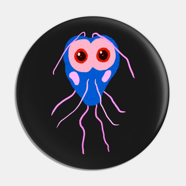 Giardia Cute Microbes Adorable Bacteria Pin by labstud