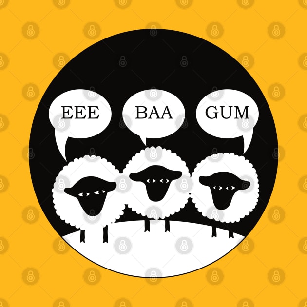 Eee Baa Gum Yorkshire Sheep by Yorkshire Stuff