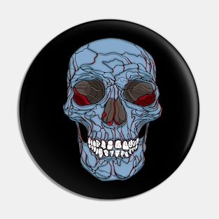 Grey skull Pin