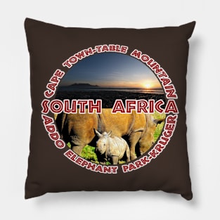 South Africa Wildlife and Places Pillow