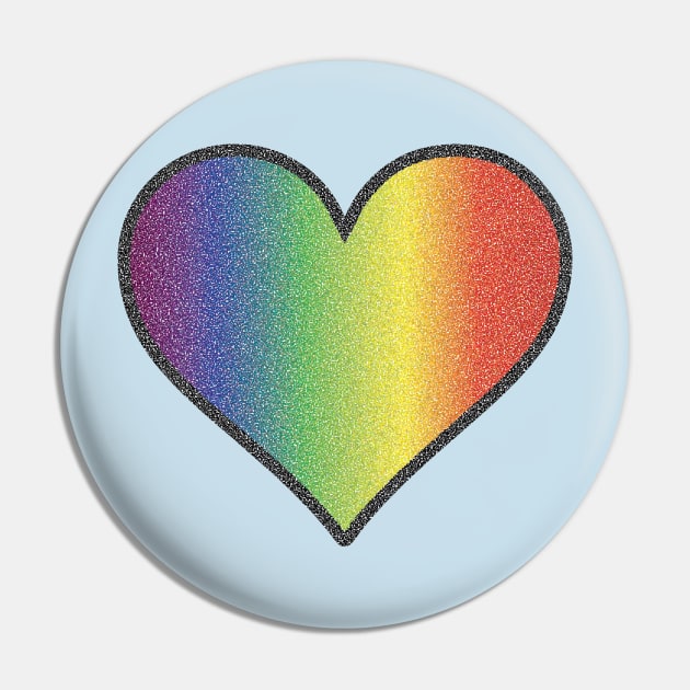 Stipple Rainbow Heart Pin by slice_of_pizzo