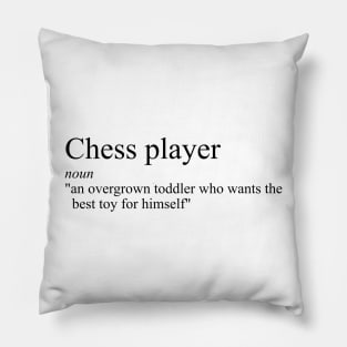 Funny definition of a chess player Pillow