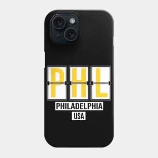 PHL - Philadelphia Airport Code Souvenir or Gift Shirt Phone Case