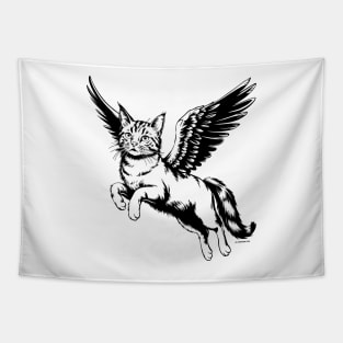 Flying Cat Tapestry