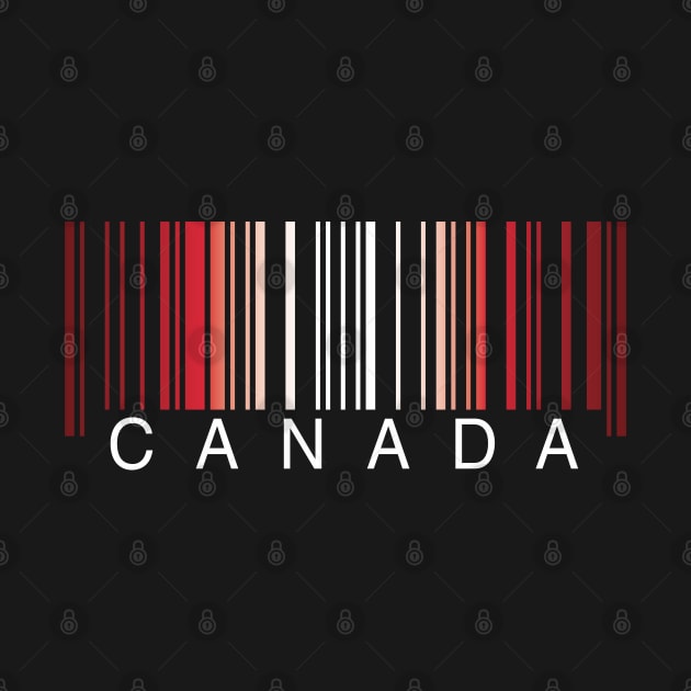 Canada flag colors barcode by Finji