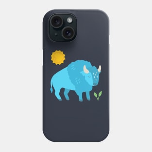 Blue bison Phone Case