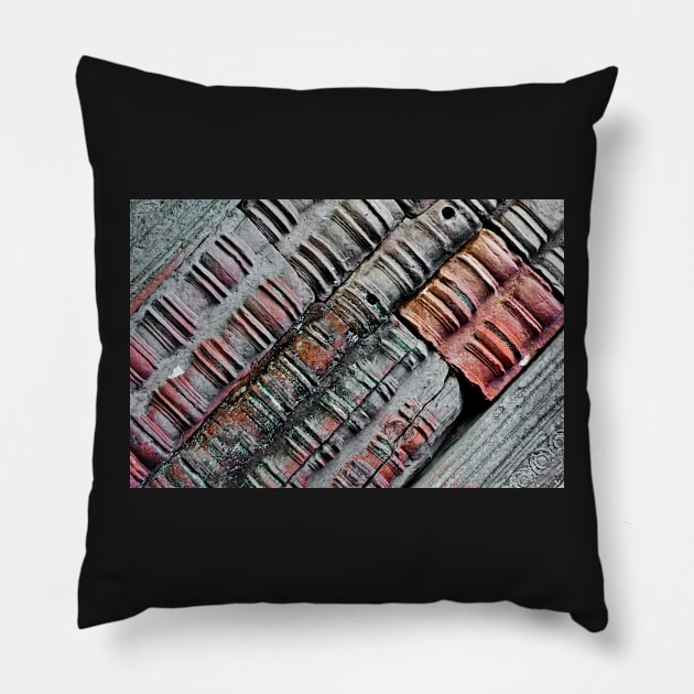 Architectural detail of Angkor Wat, Cambodia Pillow by Lieyim