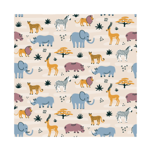 African animals pattern T-Shirt