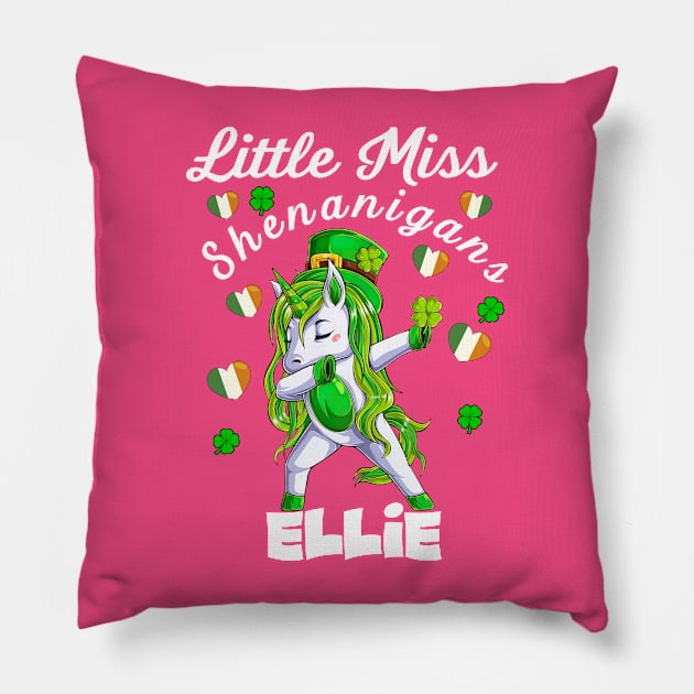 Unicorn dabbing little miss Shenanigans Pillow by AllanahCrispen