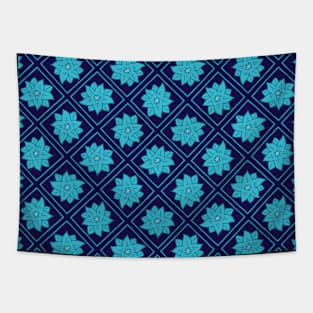 FOLK FEST FLORAL Balloon Flower Tapestry