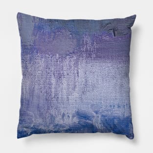 Abstract Oil Painting 10c4 Very Peri Cobalt Pillow