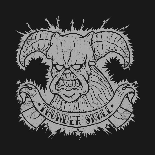 Thunder skull - gray ink by Firebrander