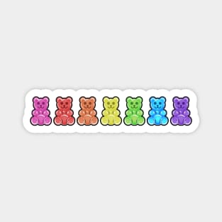 Rainbow Gummy Bears Magnet