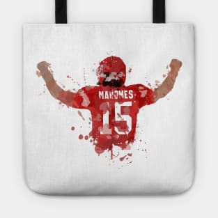 Patrick Mahomes Splatter Brush Art Tote