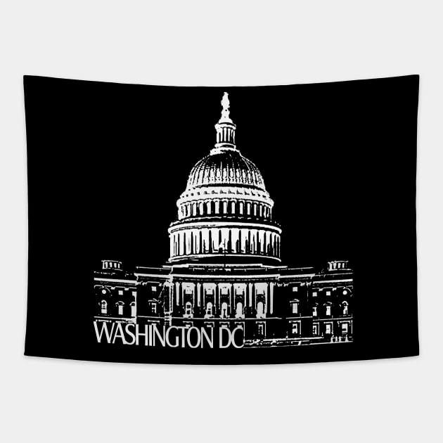 Washington DC Tapestry by TravelTs