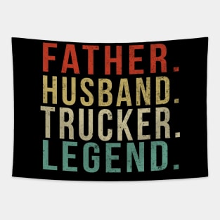 Trucker Dad Vintage/ Father. Husband. Trucker. Legend. Tapestry