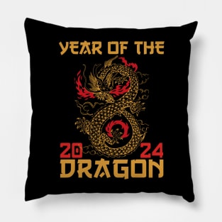 Chinese Lunar Year Of The Dragon 2024 Pillow