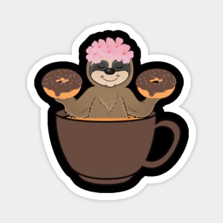 Sloths And Coffee Magnet