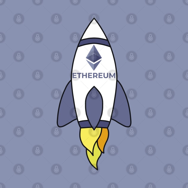 Ethereum To The Moon Rocket by DiegoCarvalho