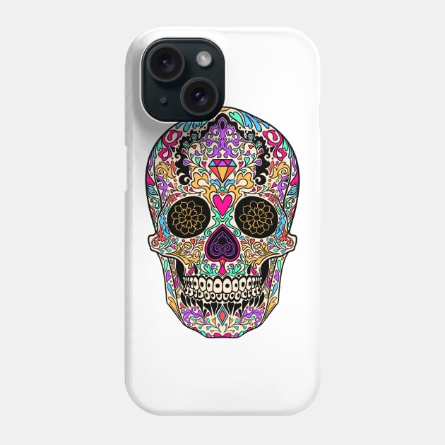 Sugar skull sugarskull Phone Case by OccultOmaStore