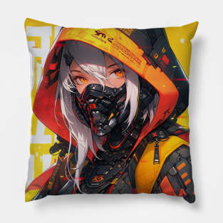 Anime Warrior Girl Pillow