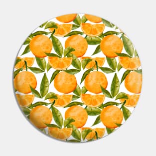 orange pattern Pin