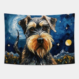 Standard Schnauzer Painting Tapestry