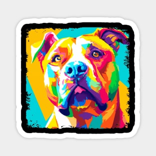 American Staffordshire Terrier Pop Art - Dog Lover Gifts Magnet