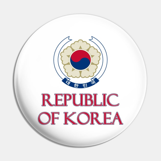 Republic of Korea - Korean National Emblem Design Pin by Naves