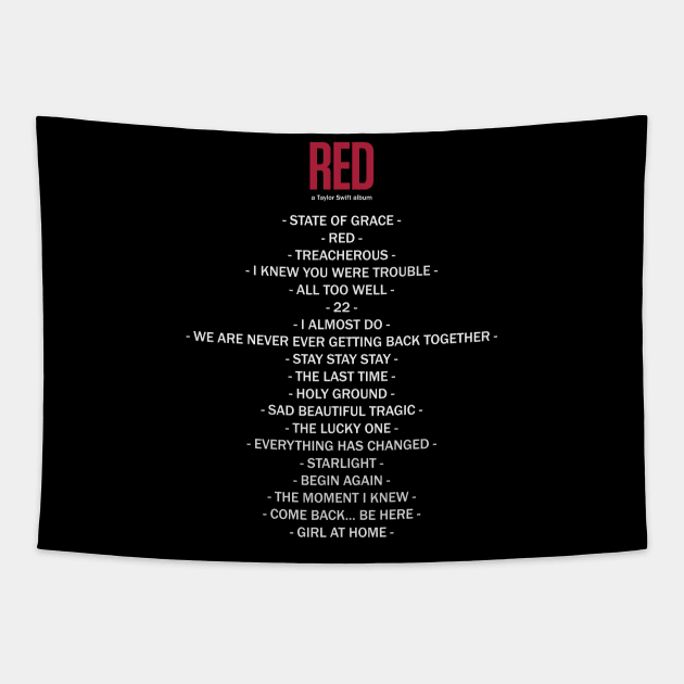 Taylor Swift - RED Album Tapestry by TyBen