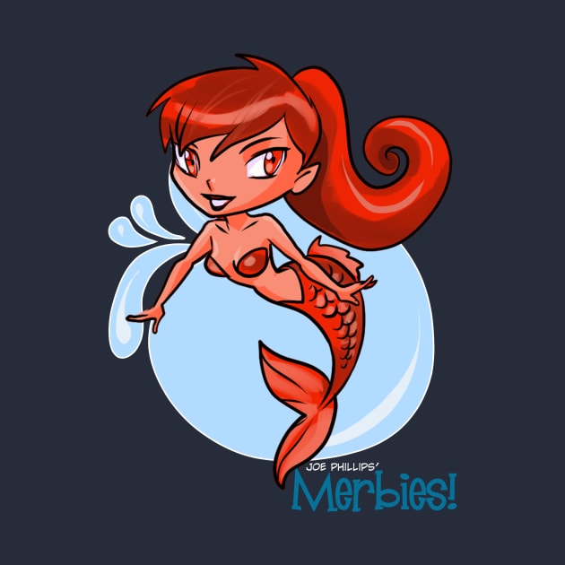 Red Ponytail Merbie by JoeBoy101